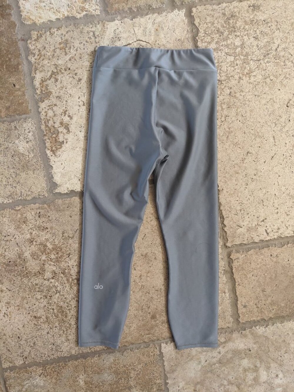 Low Rise Alo Yoga Airlift Gray Athletic Crop Leggings Women's Size XS